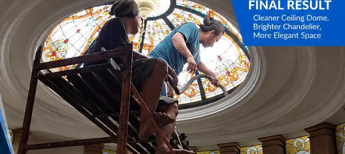 Chandelier Cleaning - Final Result